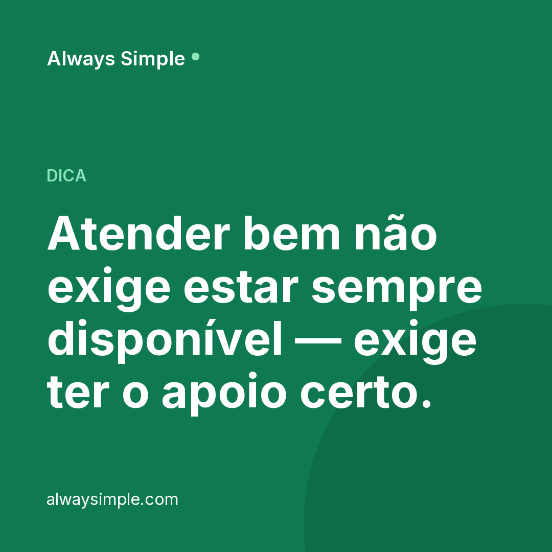 Gerir um negócio a sério significa que há momentos em que simplesmente não é pos